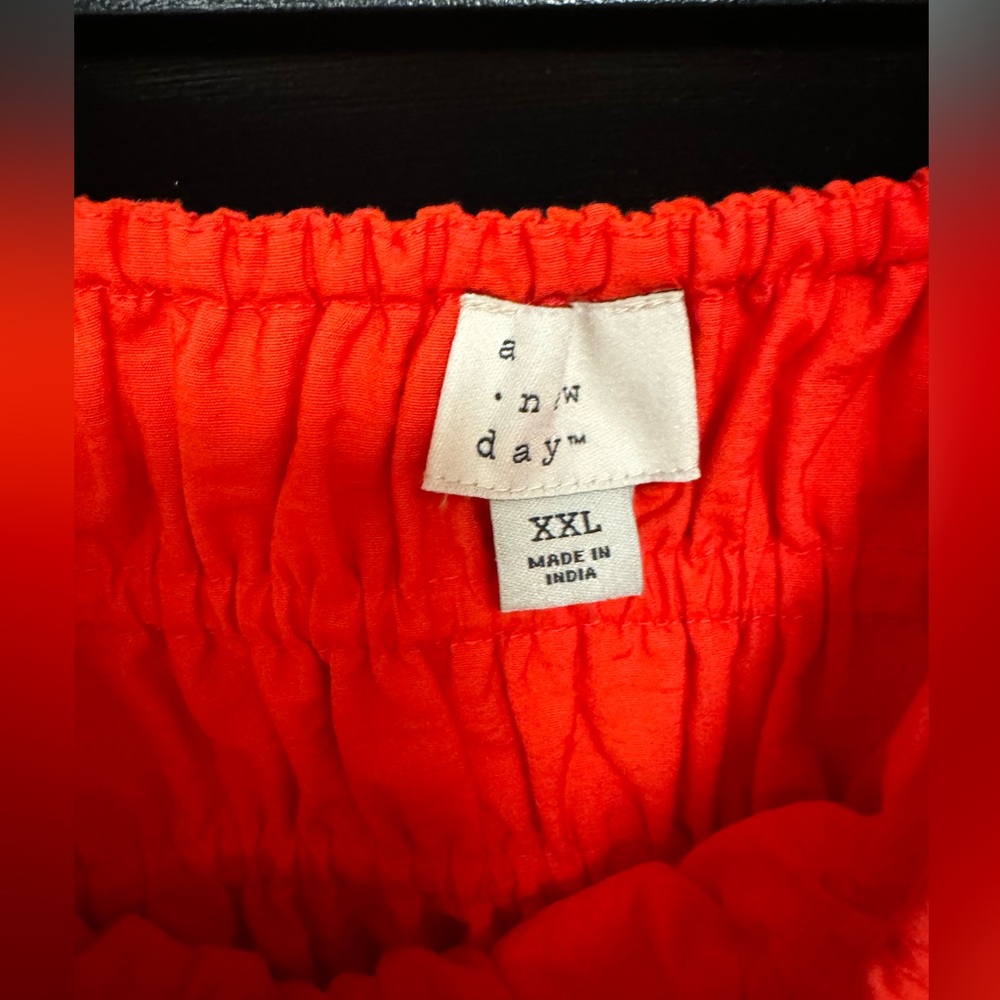 A New Day Red Smocked Bodice Maxi Dress - Picture 2 of 2